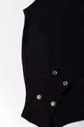Sleeveless Black Basic Bodysuit (1)