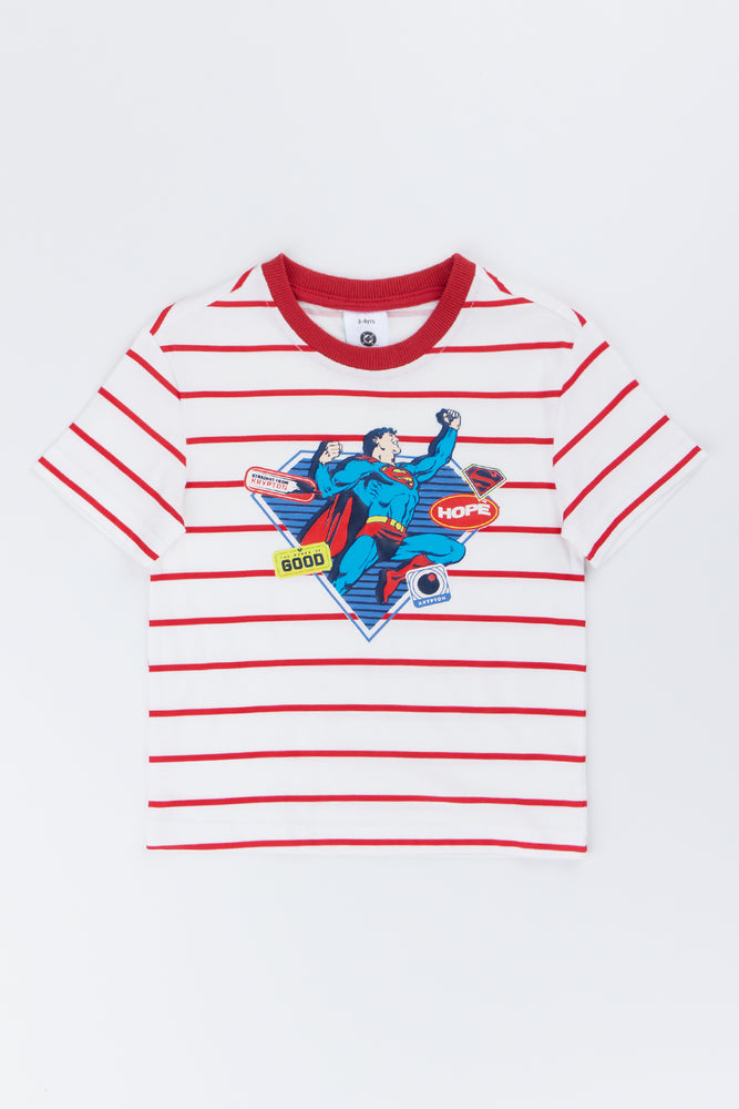 Superman Stripe Graphic T-Shirt