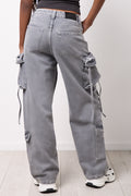 Charcoal Grey Utility Cargo Pants (2)