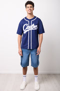 Mid Blue Denim Cargo Shorts