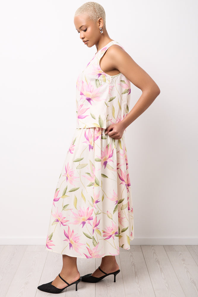 Floral Sleeveless Cotton Shell Top (1)
