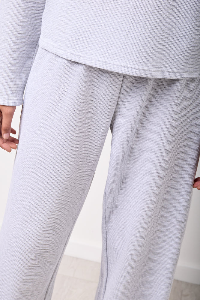 Grey Waffle Drop Shoulder Top (7)