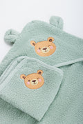 Green Bear Hooded Baby Towel (1)