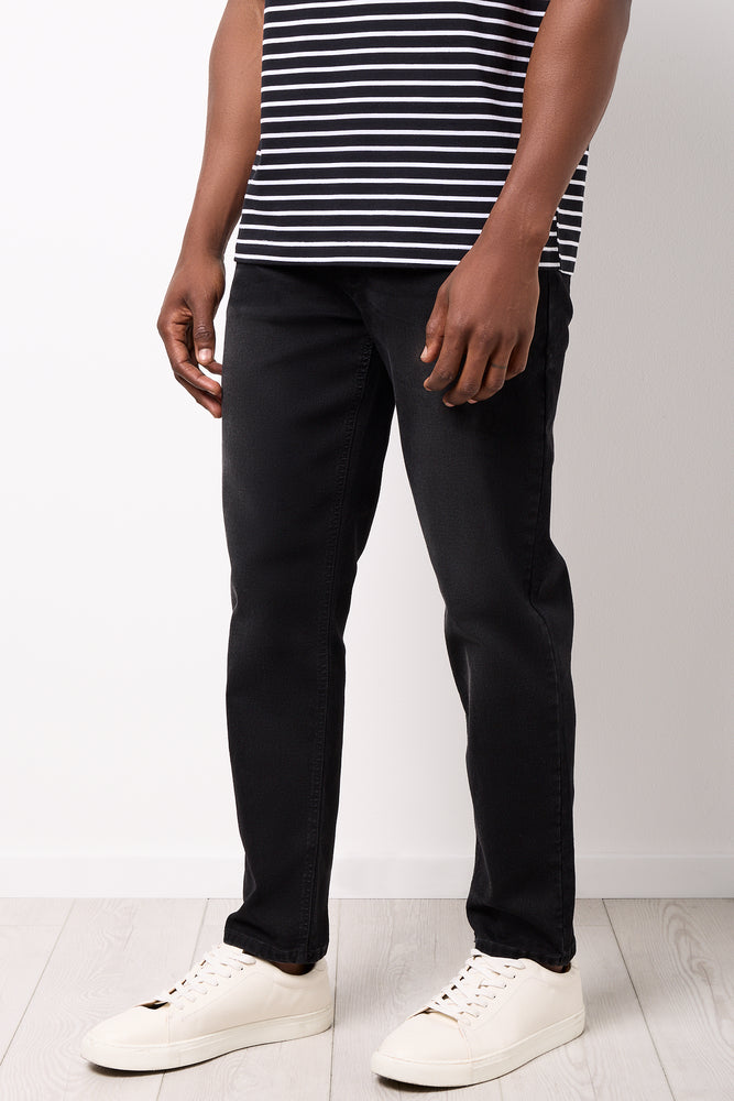 Black Striped Short Sleeve T-Shirt (1)
