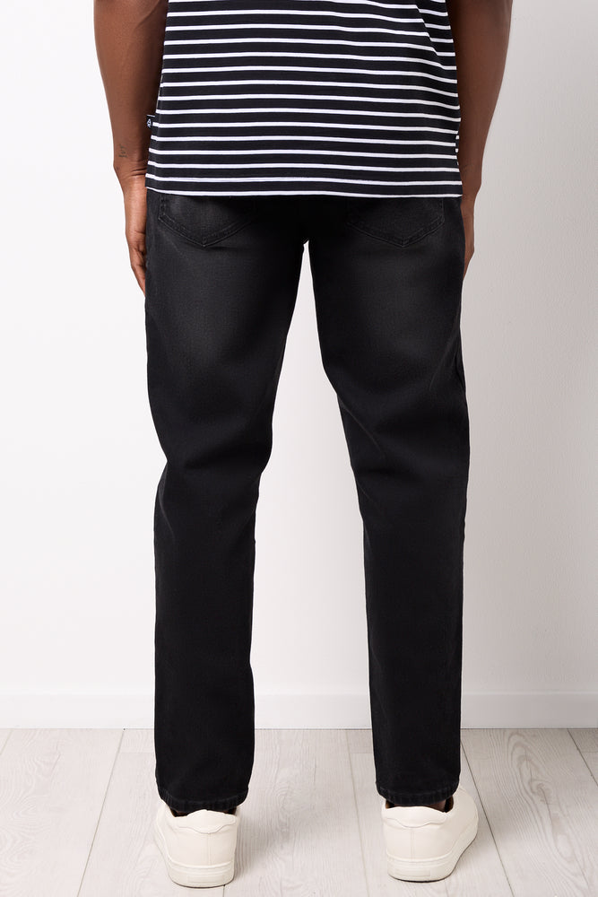 Black Striped Short Sleeve T-Shirt (2)