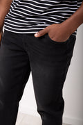 Black Striped Short Sleeve T-Shirt (3)
