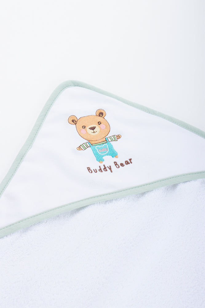 White Buddy Bear Hooded Towel (2)