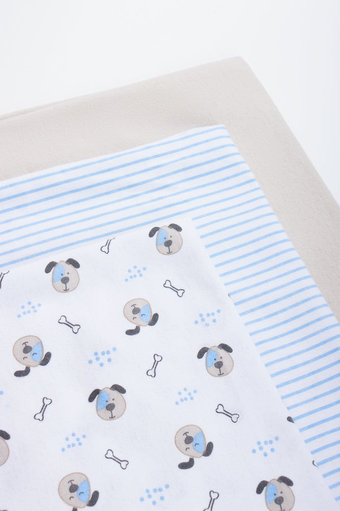 Puppy Print Baby Receiving Blankets (4)