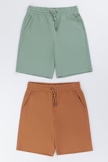 2 Pack Knit Shorts