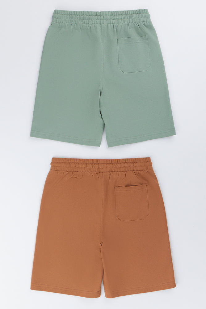 2 Pack Knit Shorts (2)