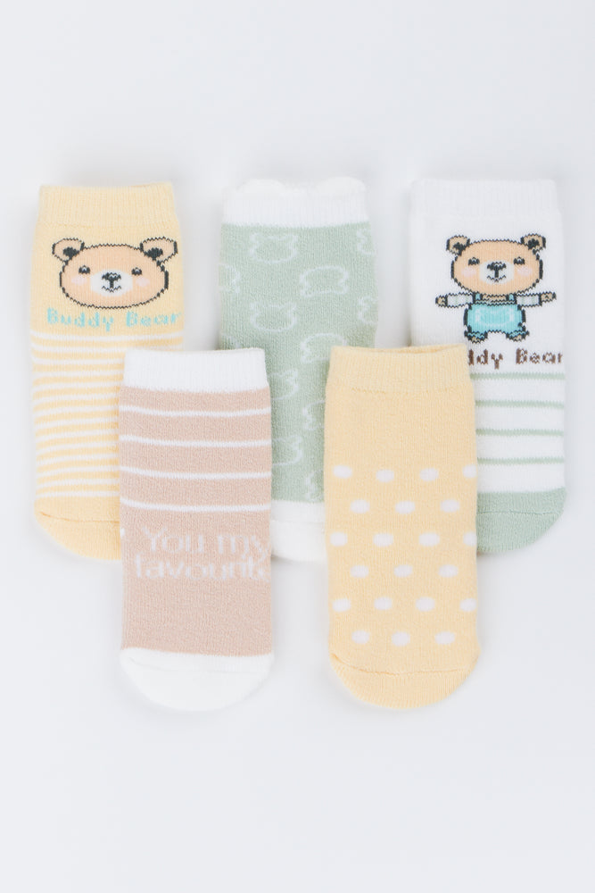 Buddy Bear Socks 5 Pack