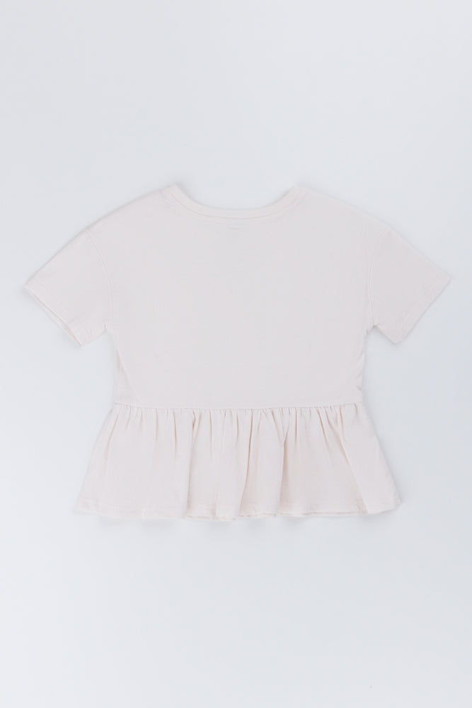 Girls Bow Detail Peplum Top (2)