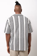 Monochrome Textured Short Sleeve Shirt (2)