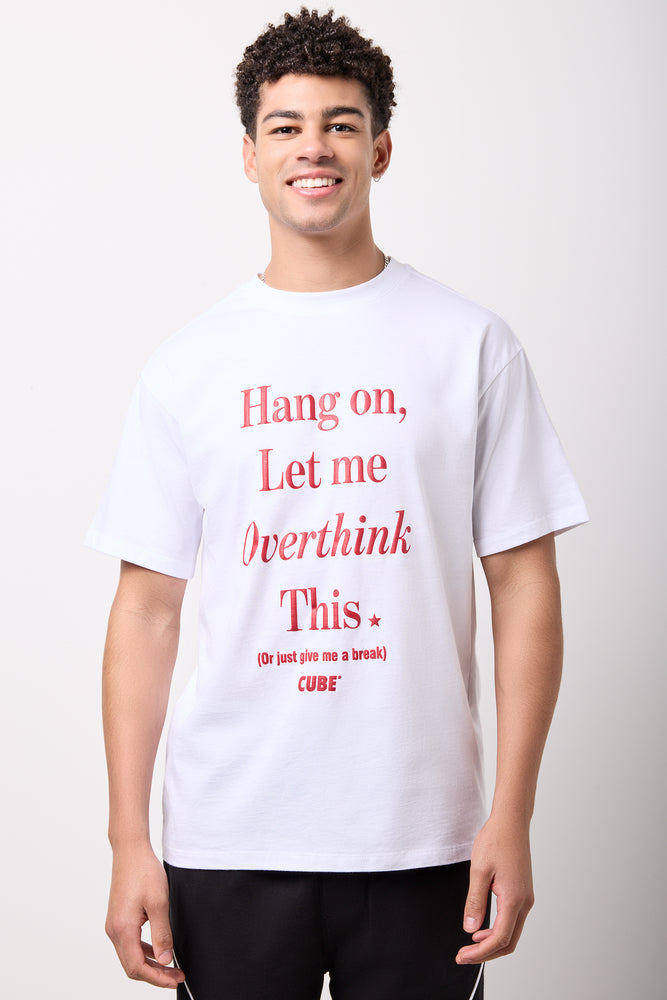 White Oversized Graphic T-Shirt