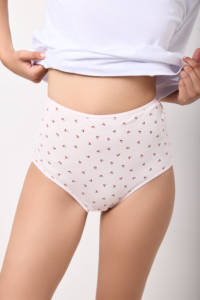3 Pack Floral Cotton Briefs (4)