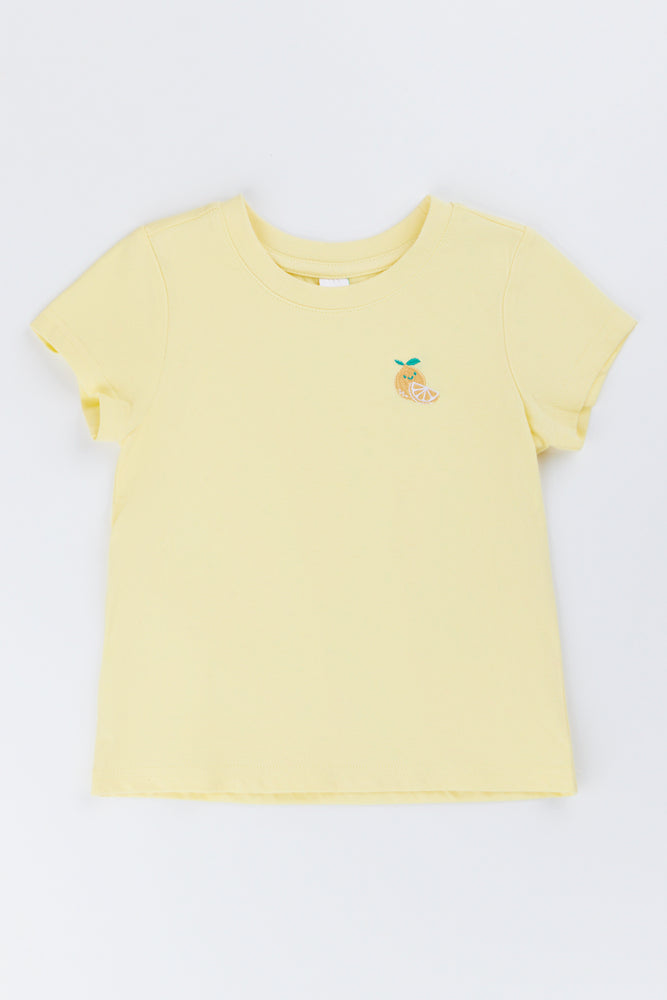 Yellow Citrus Graphic T-Shirt