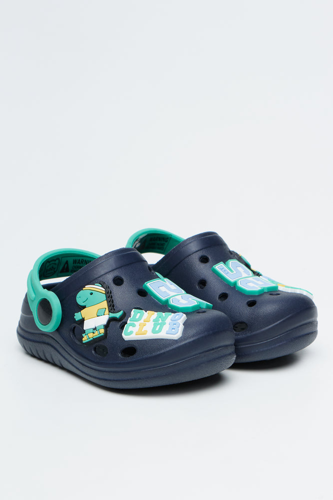 Navy Courtside Clogs