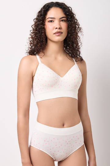Floral Print Seamfree Bralette