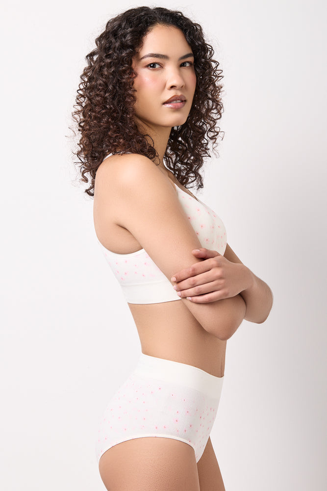 Floral Print Seamfree Bralette (1)