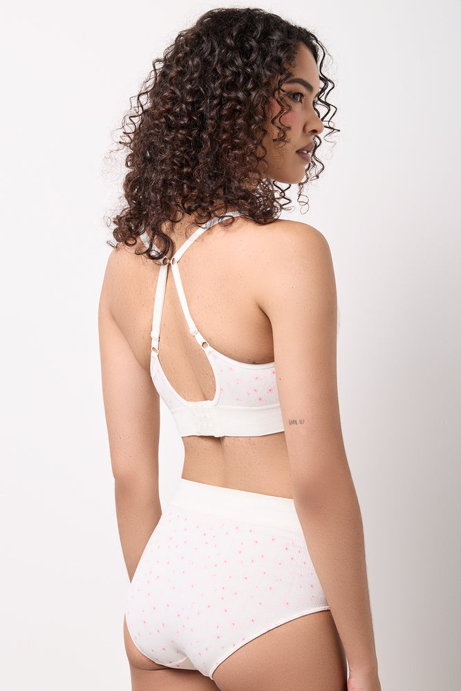Floral Print Seamfree Bralette (2)