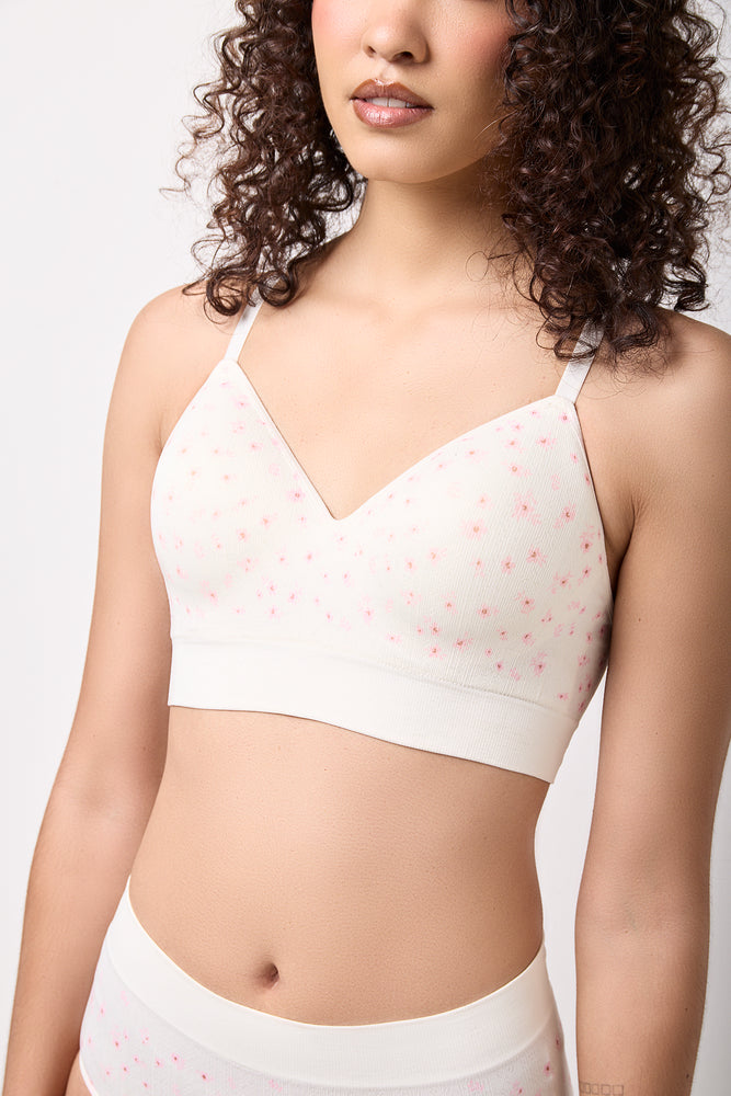 Floral Print Seamfree Bralette (3)