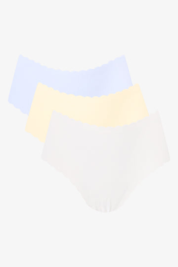 3 Pack Scallop Edge Panties
