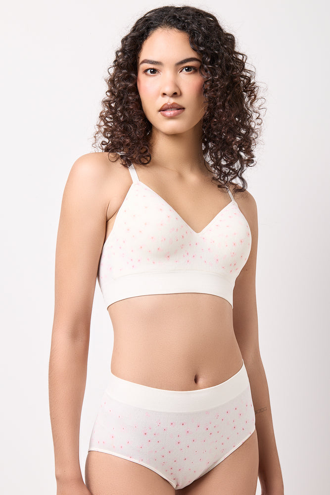 3 Pack Cream Pointelle Briefs