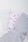 3 Pack Floral Crew Socks (1)