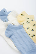 Floral Lowcut Ankle Socks 5 Pack (1)