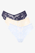 3 Pack Lace Thong Set
