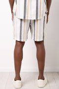 Textured Stripe Casual Shorts (2)