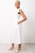 Milk Combo Midi Dress (1)