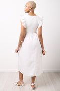 Milk Combo Midi Dress (2)