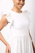 Milk Combo Midi Dress (3)