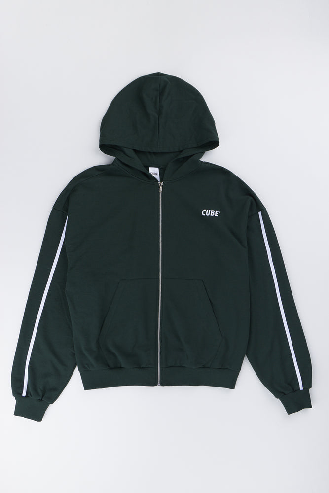 Forest Green Zipthrough Hoodie
