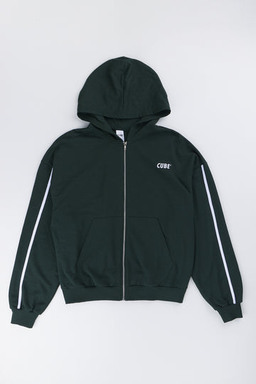 Forest Green Zipthrough Hoodie
