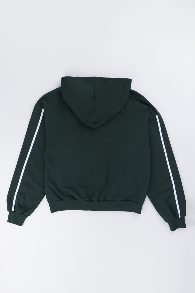 Forest Green Zipthrough Hoodie (2)
