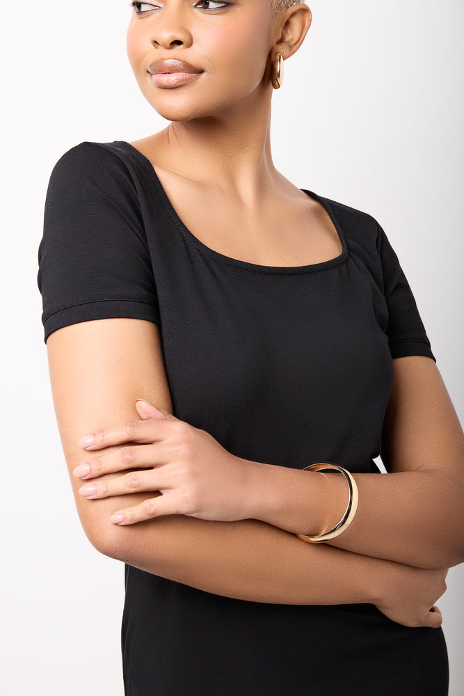 Black Essential Bodycon Dress (3)