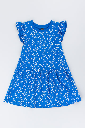 Daisy Floral Drop-Waist Dress