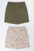 2 Pack Printed Woven Shorts (2)
