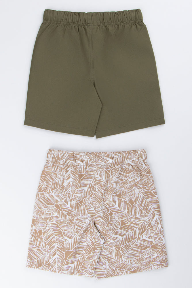 2 Pack Printed Woven Shorts (2)