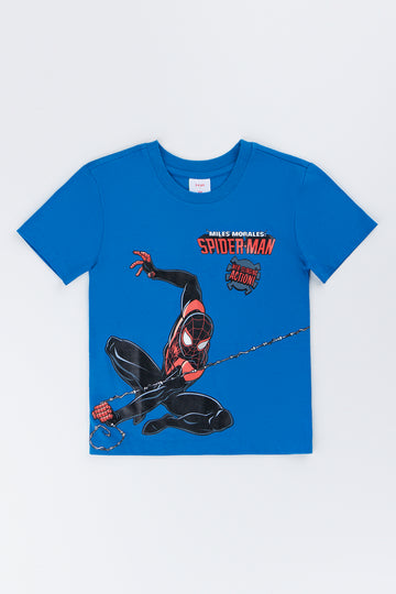 Blue Miles Morales Graphic T-Shirt
