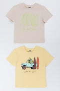 2 Pack Surf Graphic T-Shirts