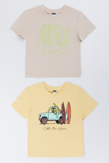 2 Pack Surf Graphic T-Shirts
