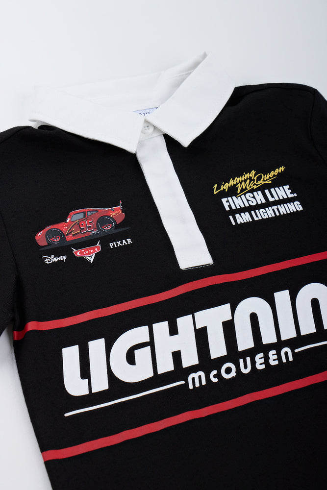 Lightning McQueen Black Polo Shirt (1)