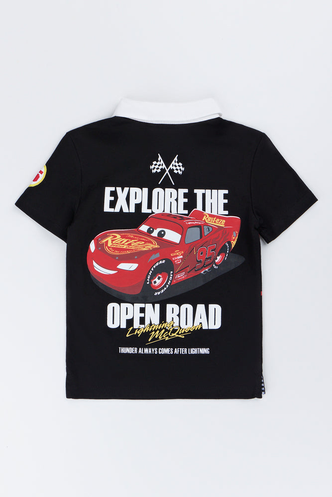 Lightning McQueen Black Polo Shirt (3)