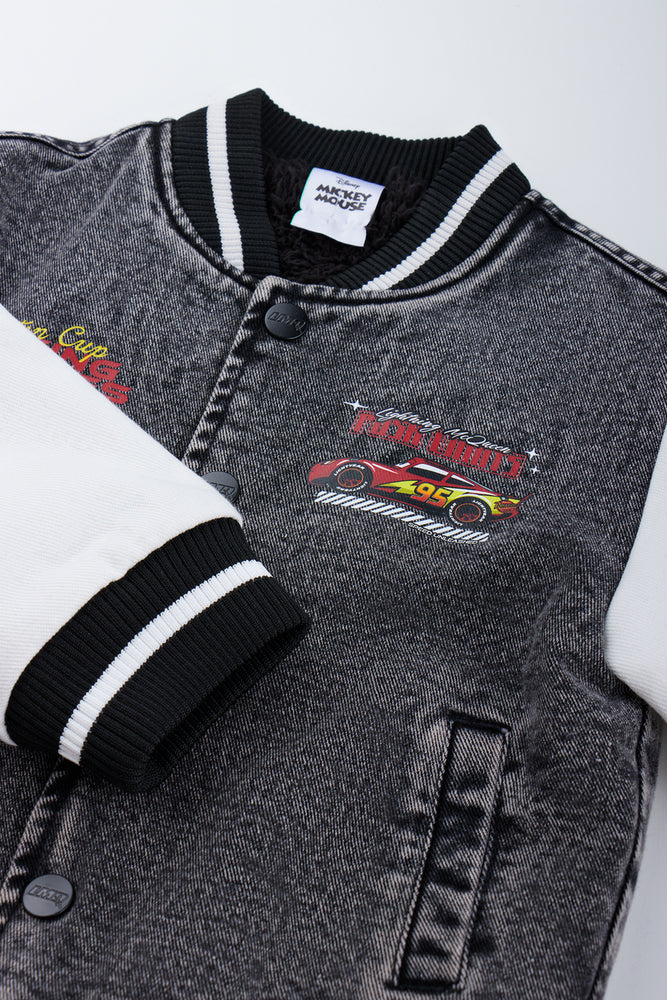 Cars Varsity Grey Denim Jacket (1)