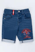 Blue Spider-Man Denim Shorts