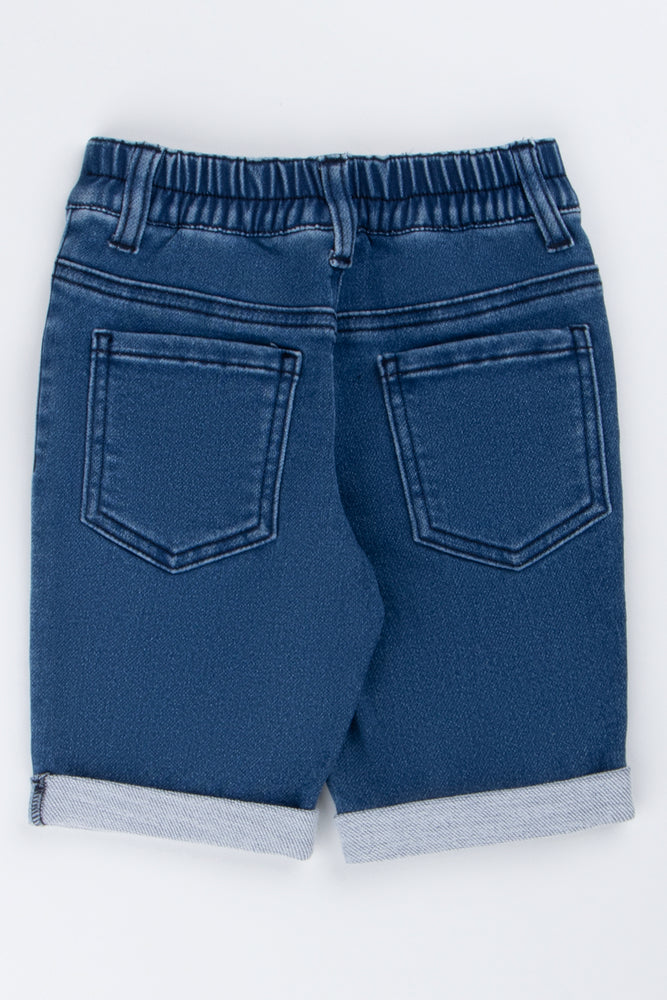 Blue Spider-Man Denim Shorts (2)