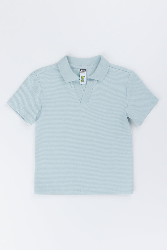 Blue Ottoman Jonny Collar Golfer